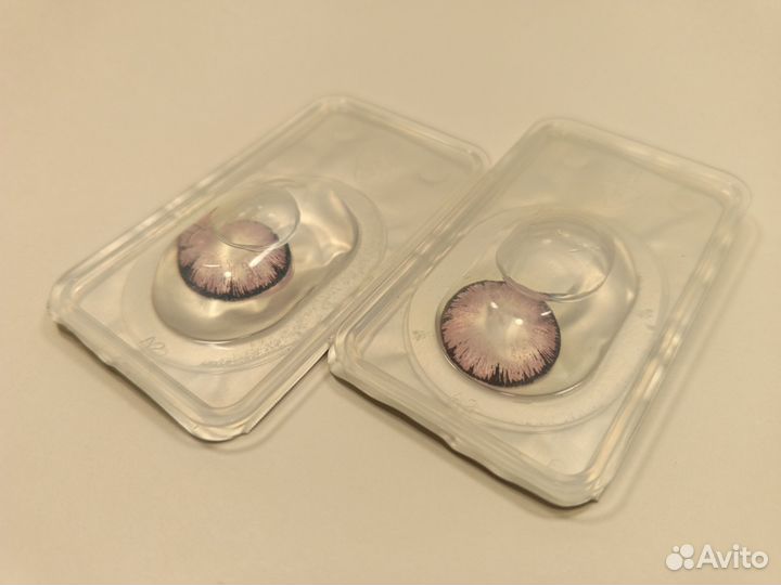 Цветные линзы: черно розовые