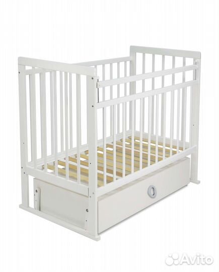 Детская кроватка с маятником babyton + матрас