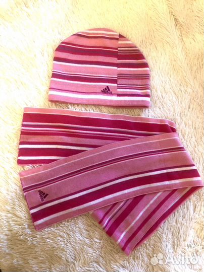 Шапка и шарф adidas