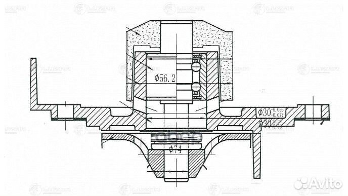 Насос водяной LWP 1020 LWP1020 luzar
