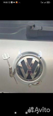 Чёртик, наклейка на авто