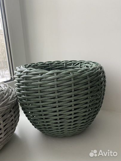 Кашпо из ротанга