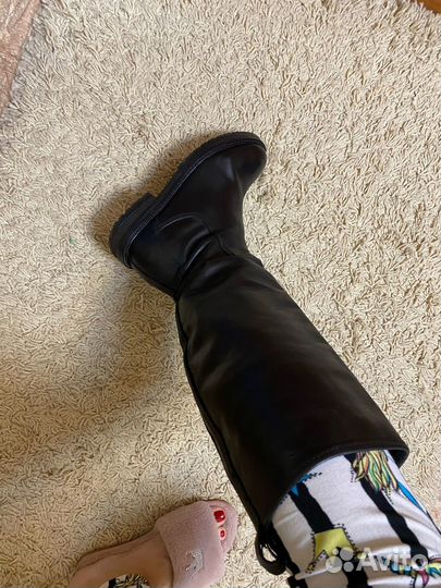 Сапоги mango натуральная кожа 38