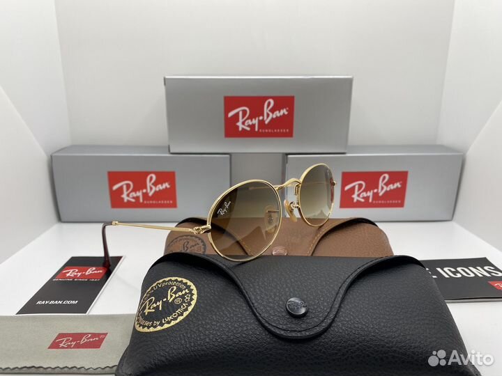 Очки овальные рейбен Ray Ban ferrari 001/51 стекло