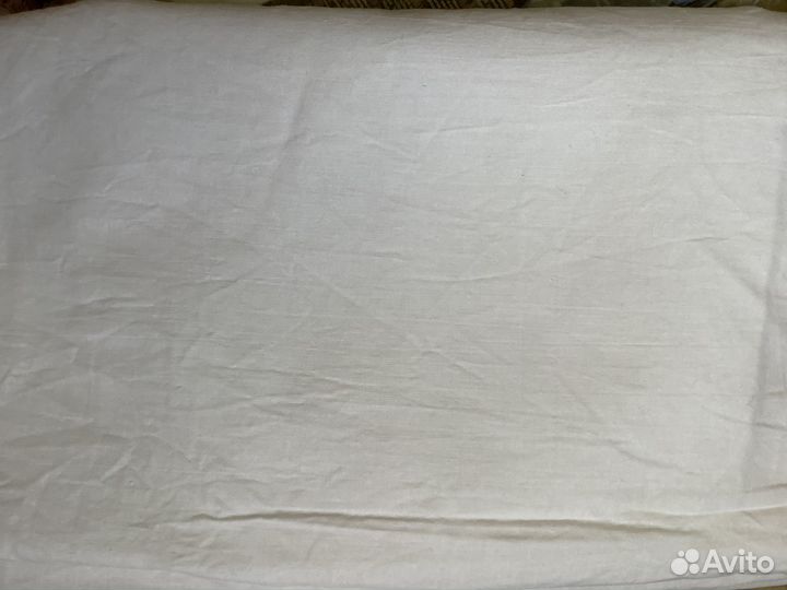 Ткань хлопок СССР белого цвета