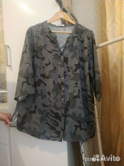 Блузка- рубашка размер 58-60