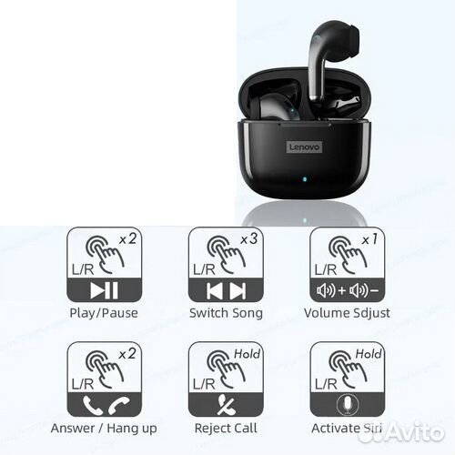 Беспроводные Bluetooth-наушники Lenovo LP40 Pro