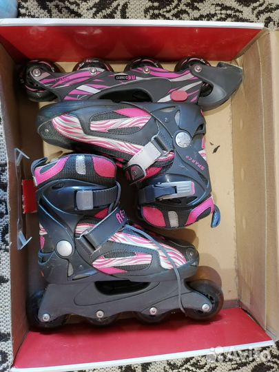 Коньки роликовые раздвижные 34-38