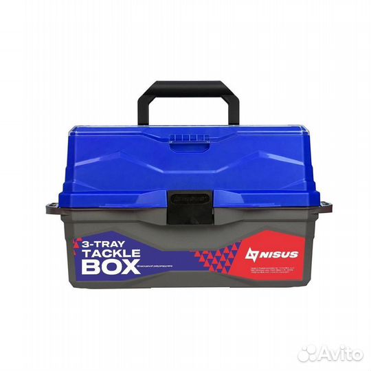 Ящик рыболовный Nisus Tackle Box трехполочный сини