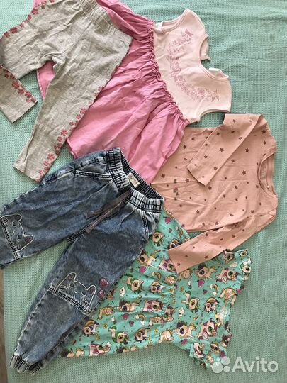 Вещи пакетом на девочку 92-98 б/у