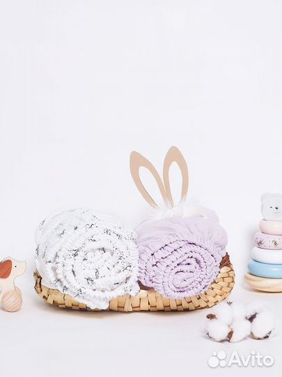 Простыня на резинке для детской кровати