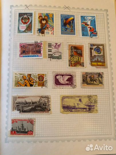 Марки СССР Символика, известные люди