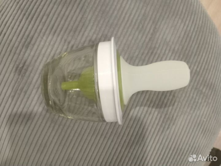 Масленка стекло с силиконовой кистью