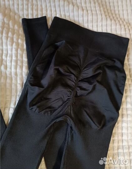 Лосины пуш ап в рубчик