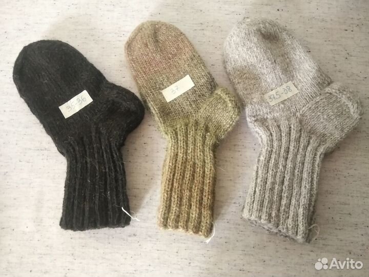Носки женские вязаные из овечьей шерсти