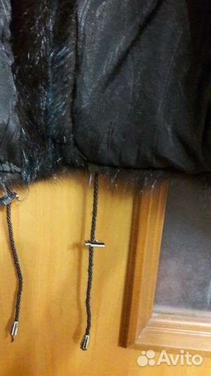 Шуба норковая с капюшоном 44, 46, 48, на кулиске