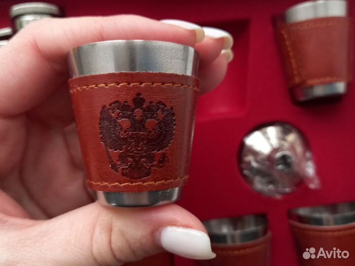 Фляга стопки воронка набор подарочный новый