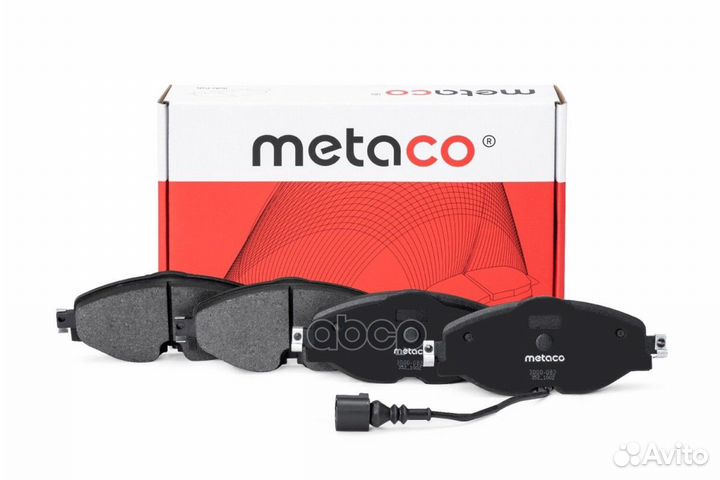 Колодки тормозные передние к-кт 3000082 metaco