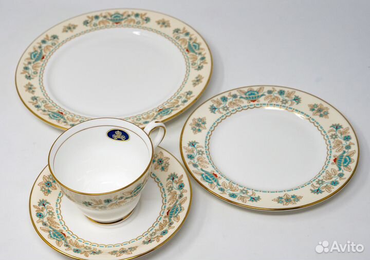 Четвёрка Эйнзли, фарфор, Англия, редкая