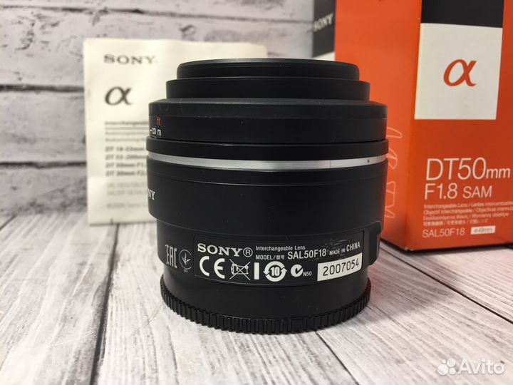 Объектив Sony DT50mm F1.8 SAM