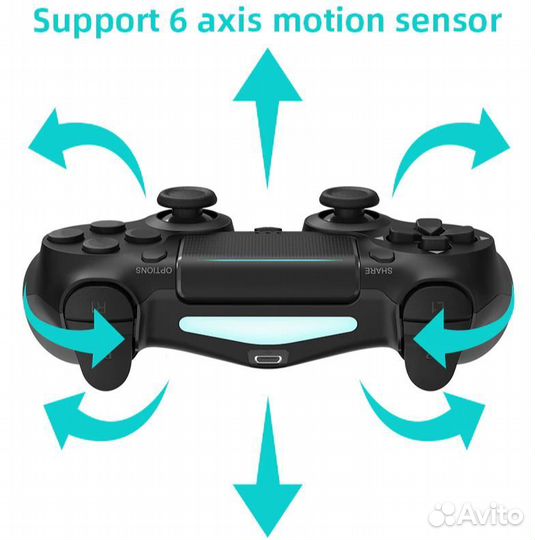 Геймпад для PS4, ноутбука, пк, android, ios и т.д