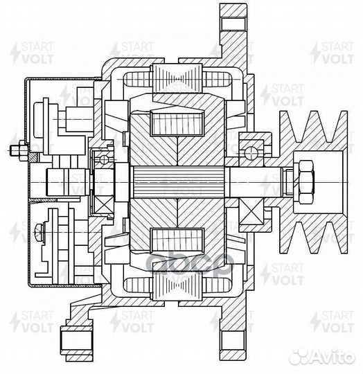 Генератор для а/м газ 3310 Валдай с дв. Д-245.7