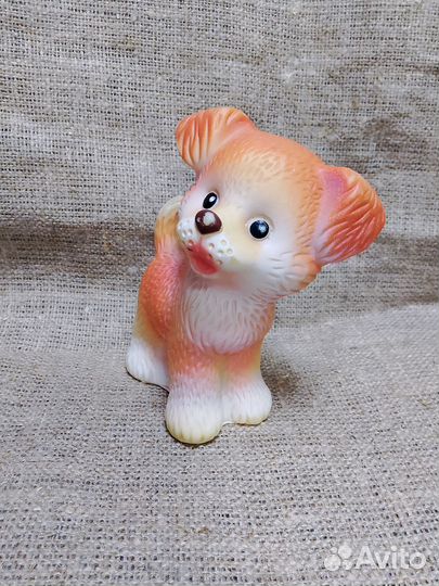 Игрушки СССР. Щенок резиновый