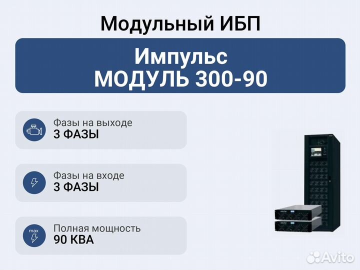 Модульный ибп Импульс модуль 300-90