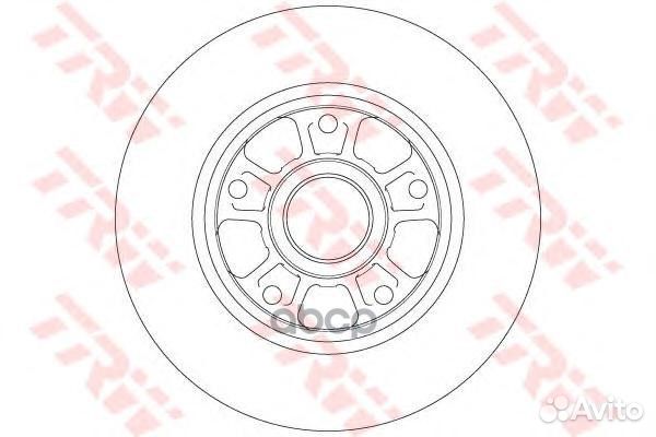 Диск торм.зад.renault fluence,megane III 08 D