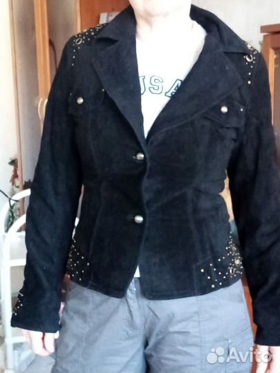 Пиджак женский натуральная замша