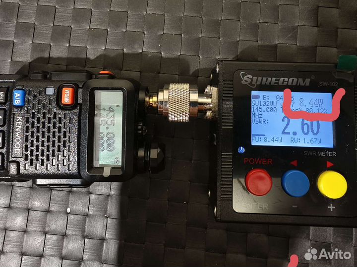 Рация Kenwood TK-UVF8 8Wс гарнитурой и USBзарядкой