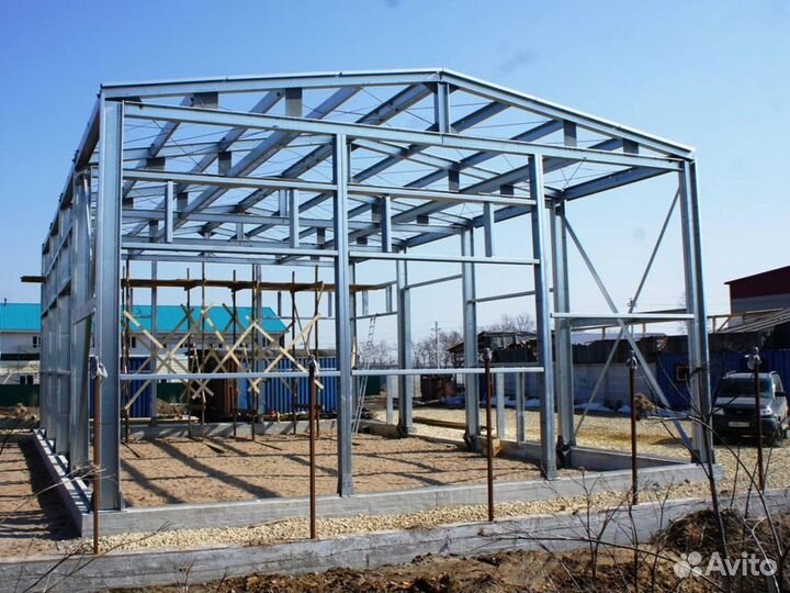 Склады и Ангары Проект+Изготовление+Монтаж