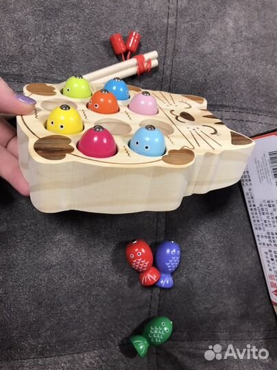 Магнитная рыбалка котик новая