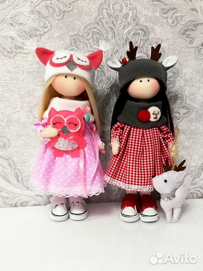 Текстильная куколка ручной работы