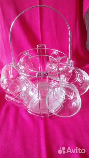 Сервиз и чайник прозрачные