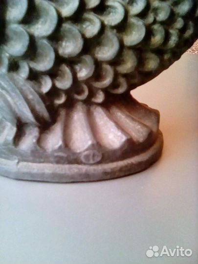 Пепельница чугунная Рыбка с ракушкой СССР