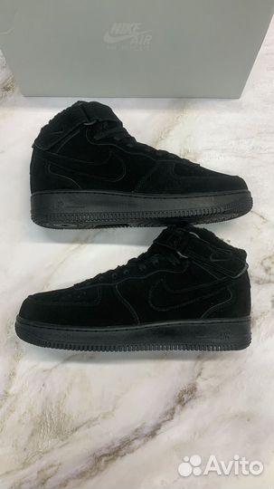 Кроссовки Nike air force 1 зимние с мехом