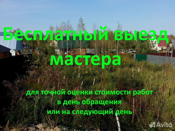 Расчистка участка от деревьев и кустарников