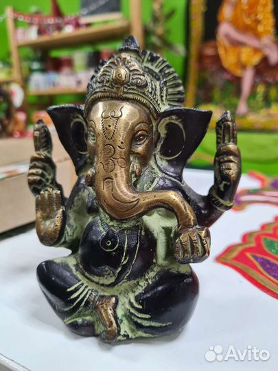 Ганеша, Бронза, 13.5см