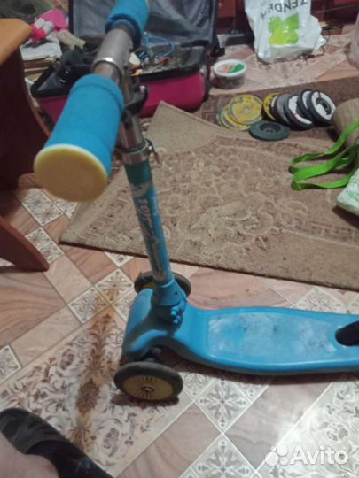 Самокат детский трехколесный бу рабочий