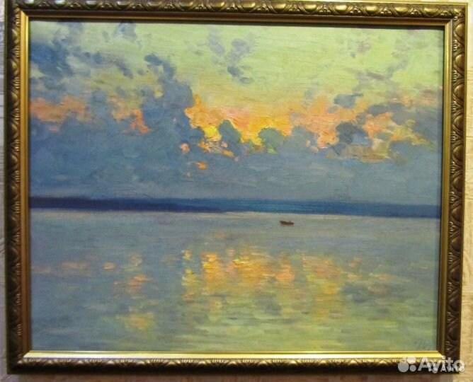 Морской пейзаж, холст, масло