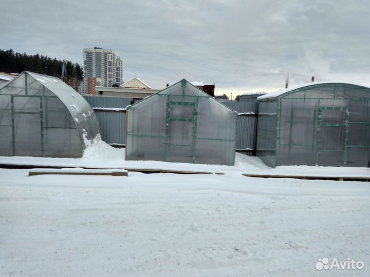Усиленая теплицаребро.профлист навесы