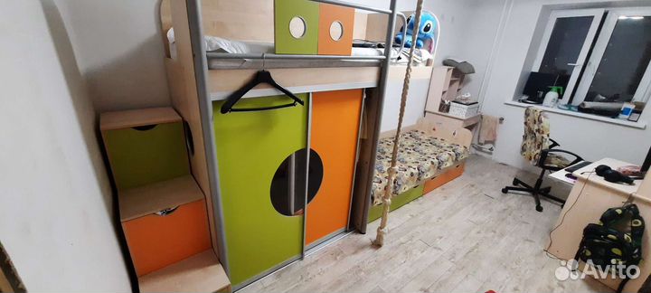 Детская 2х ярусная кровать