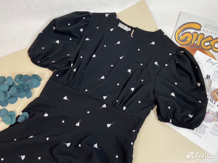 Платье женское миди 42 S ретро стиль