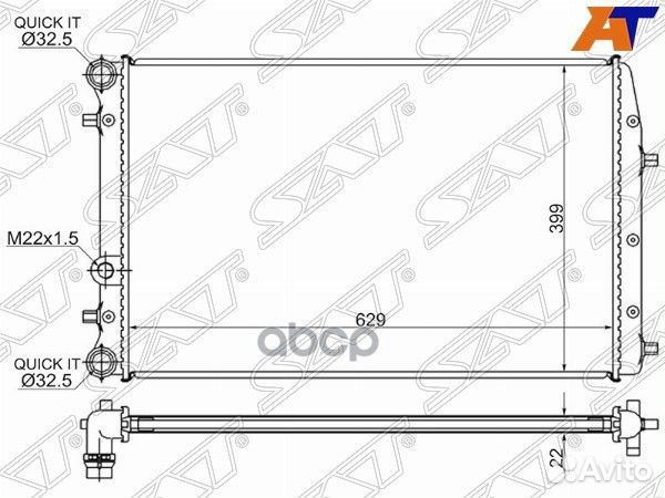 Радиатор Volkswagen Polo 01-20 / seat Cordoba 0