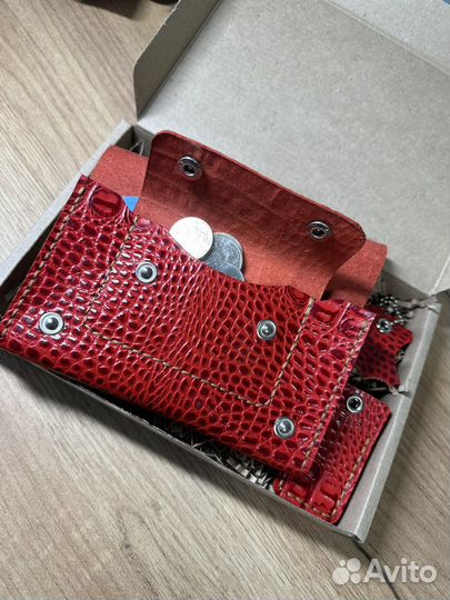 Кошелек и Обложка на паспорт кожа и чехольчик