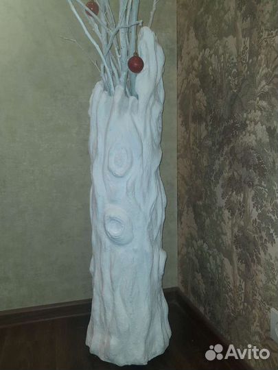 Ваза лепная имитация дерева