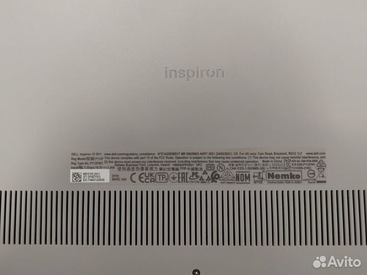 Ноутбук Dell inspiron 3511-0758