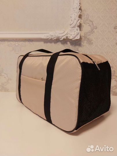 Сумка переноска для животных c сеткой