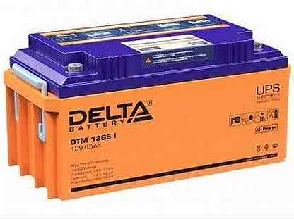 Аккумулятор Delta DTM 1265 I (12V / 65Ah)